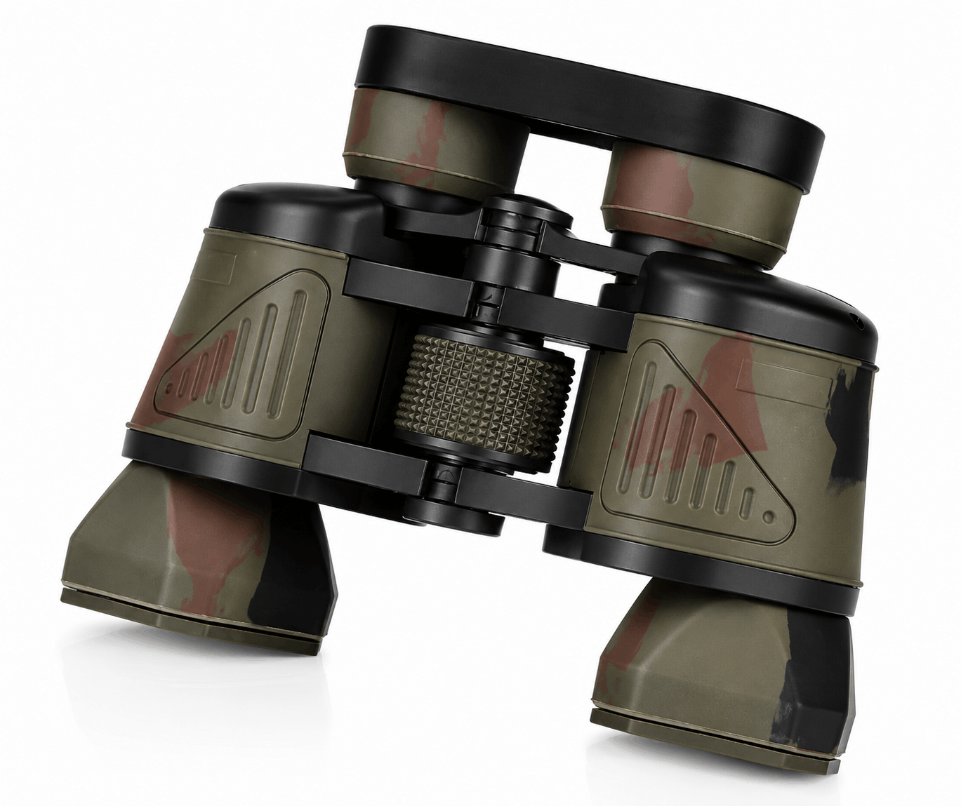 Jumelles compactes camouflage avec mise au point centrale