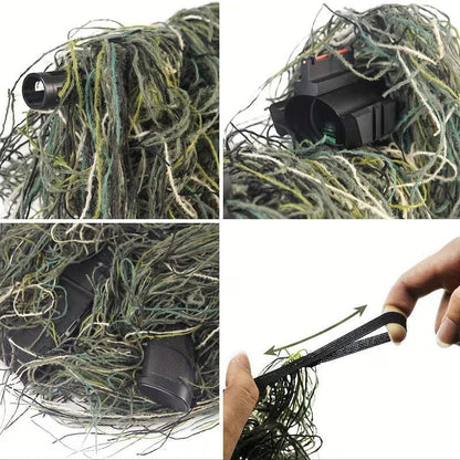 Revêtement de camouflage type Ghillie pour arme