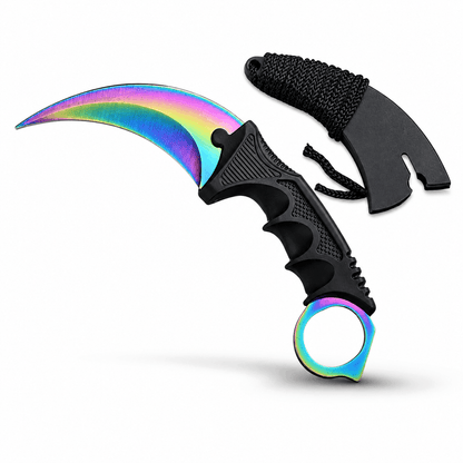 Карамбит нож Rainbow 21 см с предпазен калъф