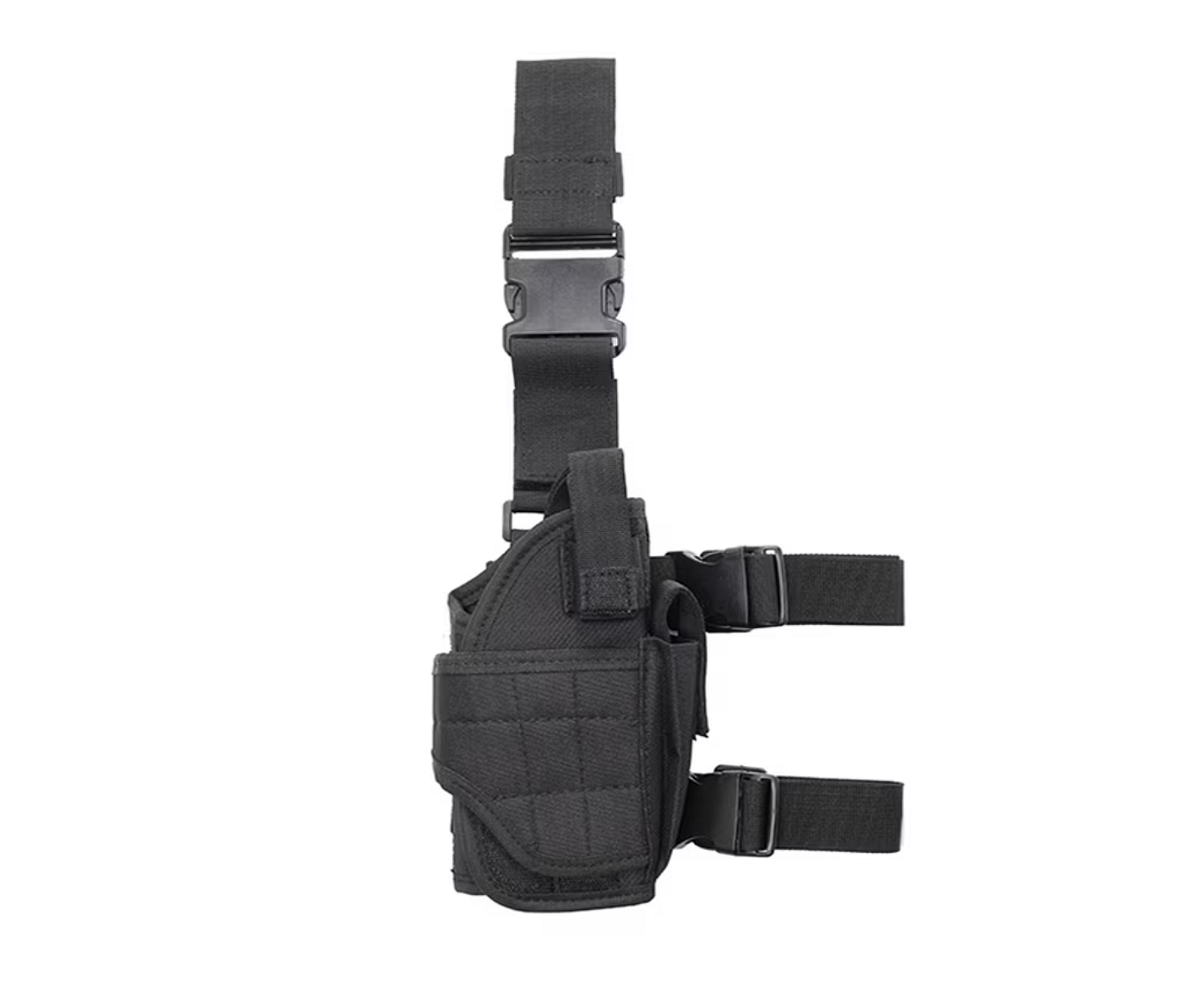 Étui de cuisse réglable, cuisse droite, noir