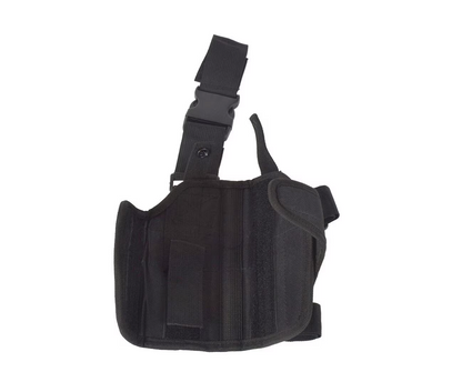Étui de cuisse réglable, cuisse droite, noir