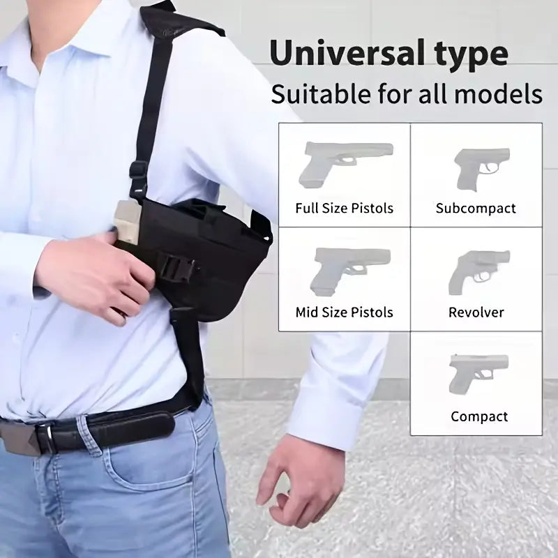 Étui pour pistolet sous l’aisselle pour port dissimulé, noir
