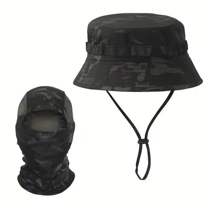 Ensemble casquette tactique avec cagoule