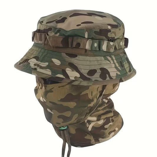 Ensemble casquette tactique avec cagoule
