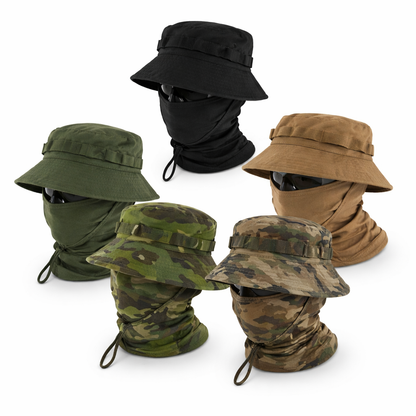 Ensemble casquette tactique avec cagoule