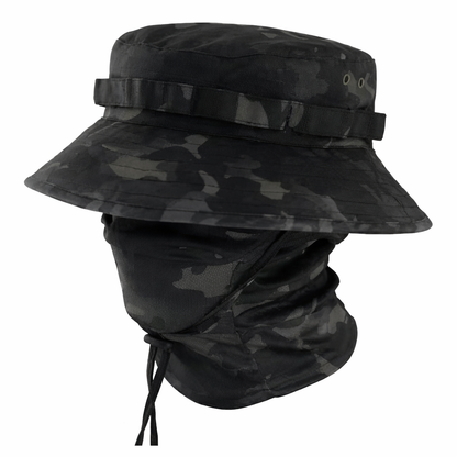 Ensemble casquette tactique avec cagoule