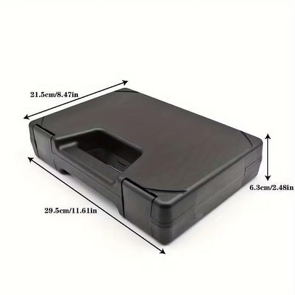 Mallette pour pistolet en plastique avec rembourrage - noir