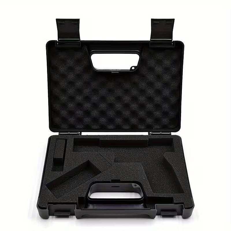 Mallette pour pistolet en plastique avec rembourrage - noir