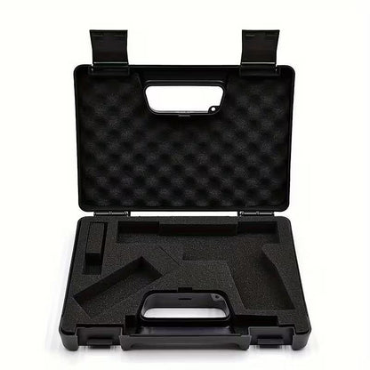 Mallette pour pistolet en plastique avec rembourrage - noir
