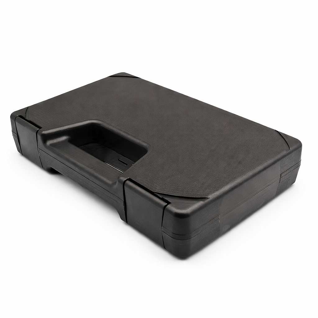 Mallette pour pistolet en plastique avec rembourrage - noir