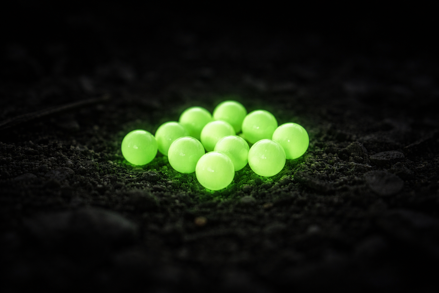 Billots traçants luminescents Airsoft 0,12g, 6mm – 2000 pcs BB vert lumineux