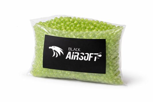 Billots traçants luminescents Airsoft 0,12g, 6mm – 2000 pcs BB vert lumineux