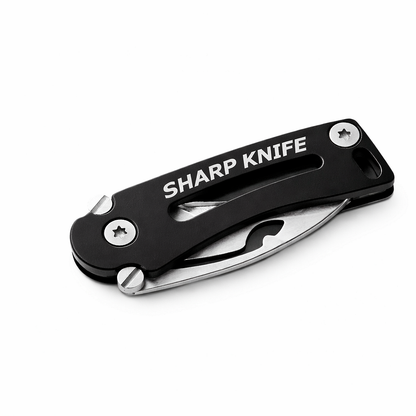 Mini couteau pliant courbé pour porte-clés – outil EDC compact