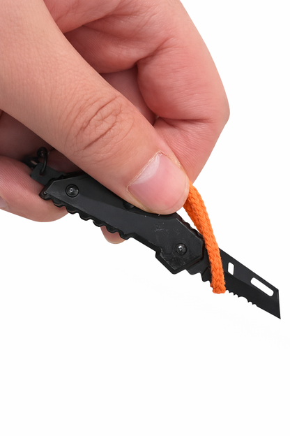 Mini couteau tactique pliant - dentelé