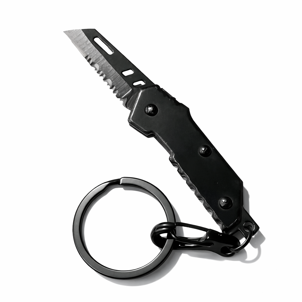 Mini couteau tactique pliant - dentelé
