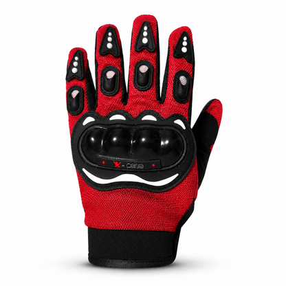 Gants moto avec protections rigides - L