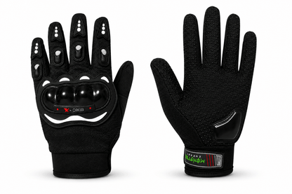 Gants moto avec protections rigides - L