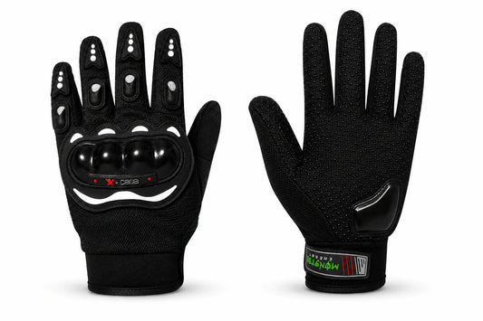 Pack promo : Gants moto avec protections rigides + 3 bonnets