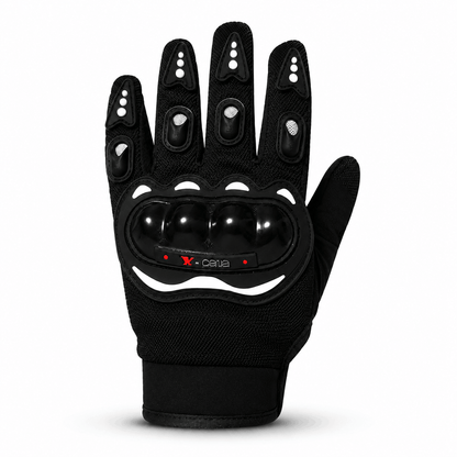 Gants moto avec protections rigides - L
