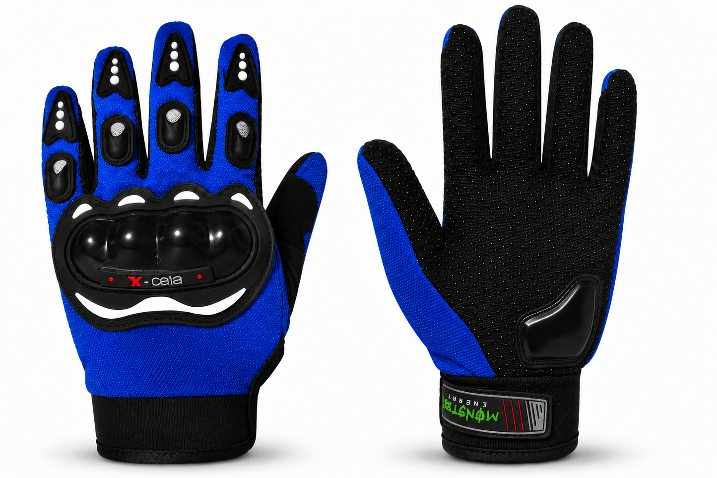 Gants moto avec protections rigides - L