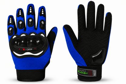 Gants moto avec protections rigides - L