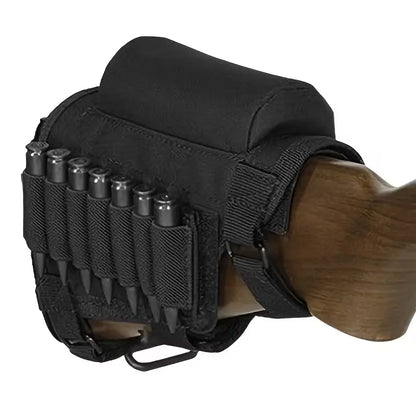 Couvre-culasse avec emplacements pour cartouches de chasse, noir