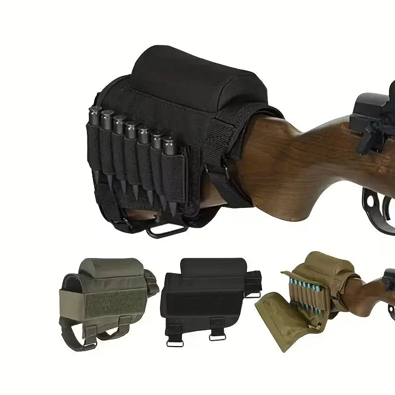 Couvre-culasse avec emplacements pour cartouches de chasse, noir