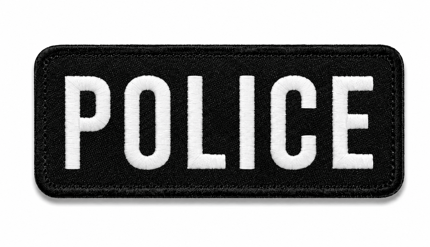 Patch POLICE 25x9 cm avec dos velcro