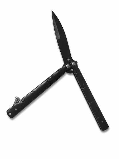 Couteau papillon pliant Black Airsoft Shadow