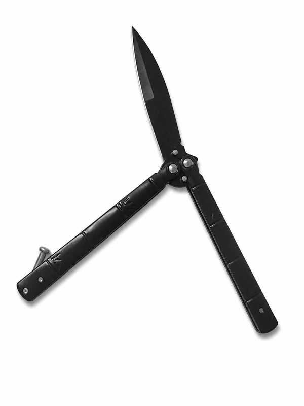 Couteau papillon pliant Black Airsoft Shadow