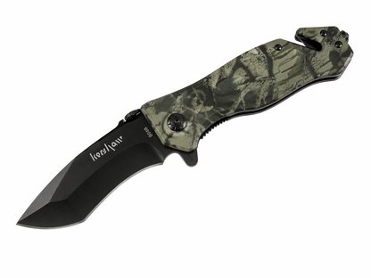 Couteau pliant avec manche camouflage