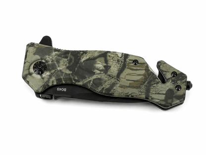 Couteau pliant avec manche camouflage