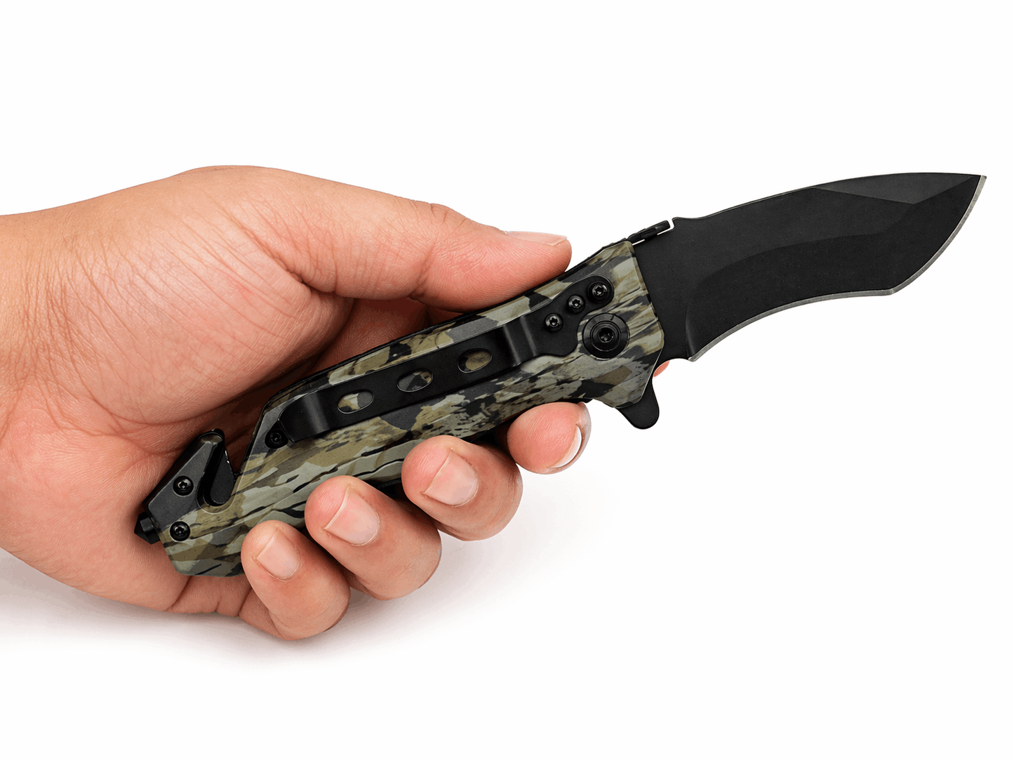 Couteau pliant avec manche camouflage