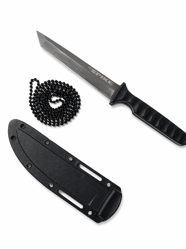 Couteau de cou SPIKE avec étui et chaîne – compact EDC