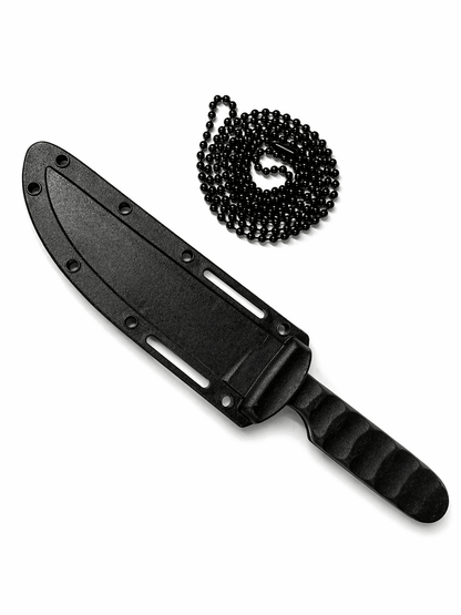 Couteau de cou SPIKE avec étui et chaîne – compact EDC