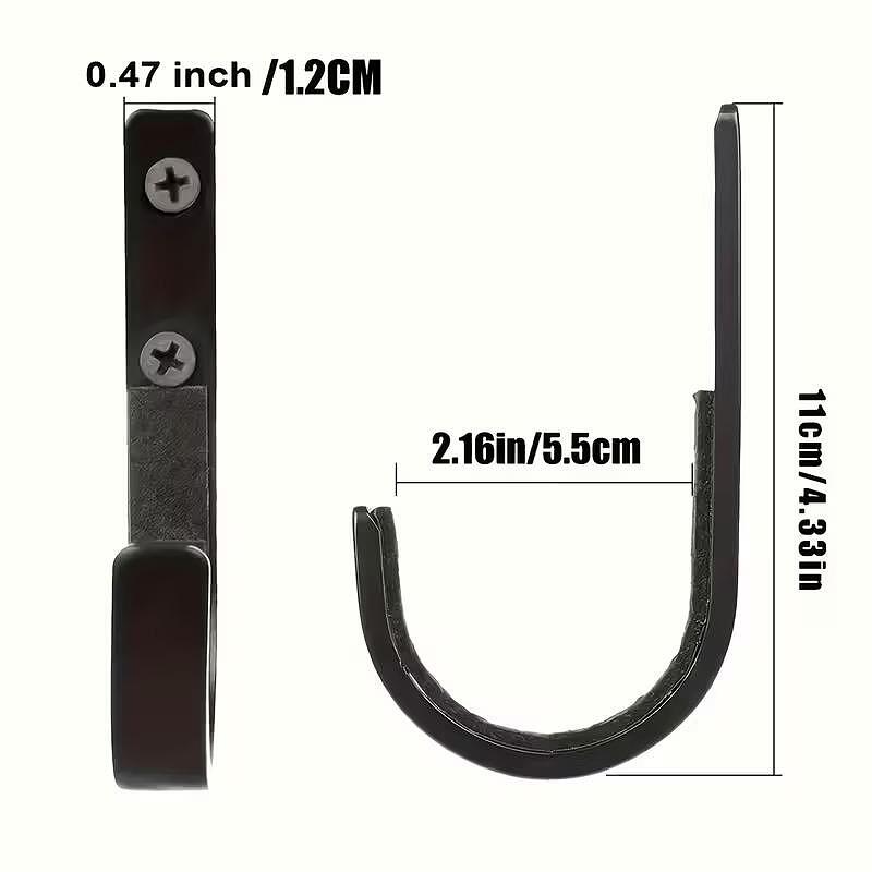 Support pour armes, lot de 2 crochets pour fusils, noir