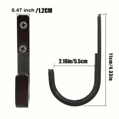 Support pour armes, lot de 2 crochets pour fusils, noir