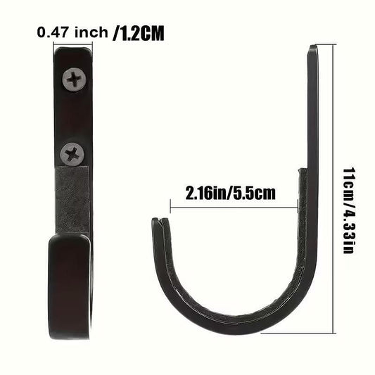 Support pour armes, lot de 2 crochets pour fusils, noir