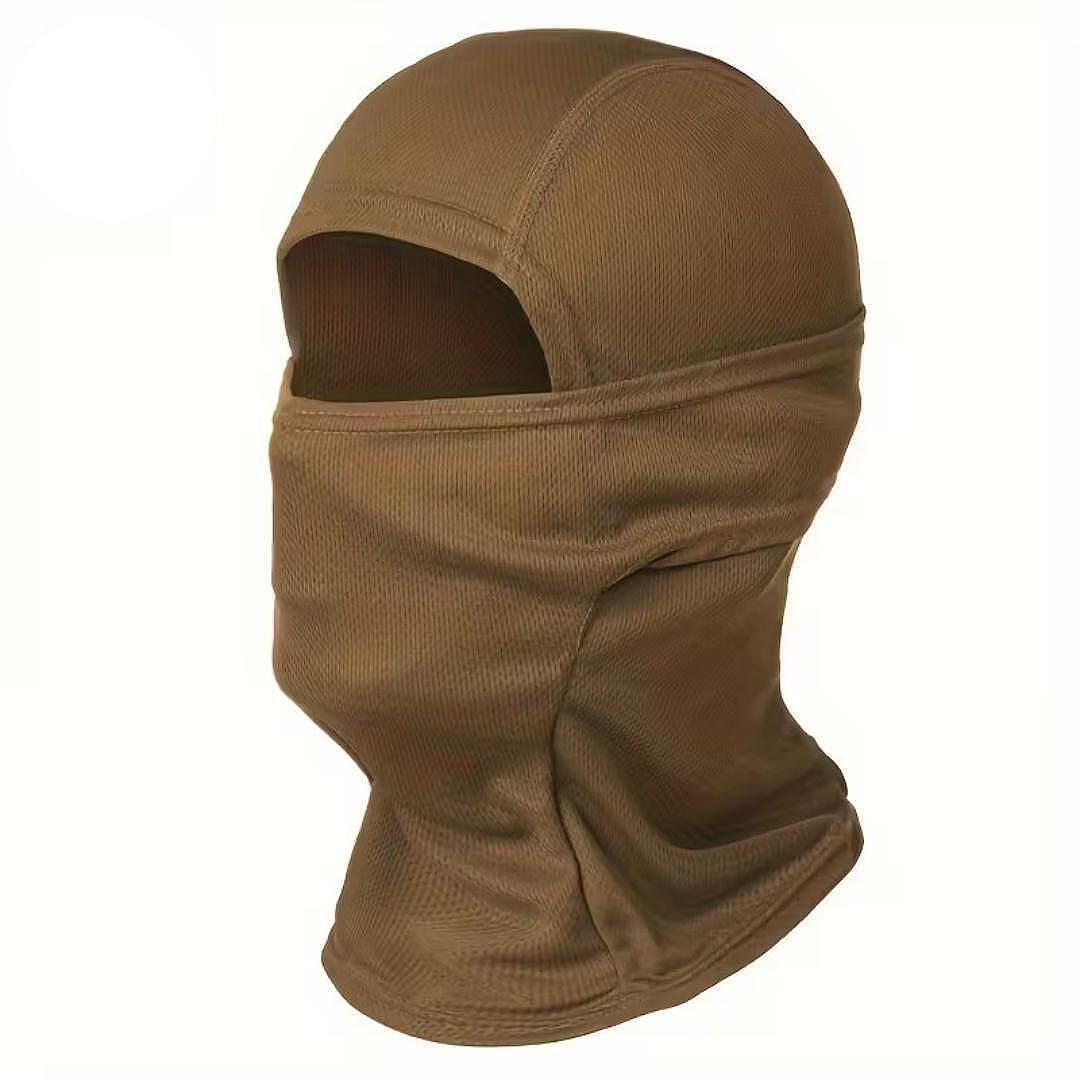 Cagoule tactique unie avec une ouverture – masque facial