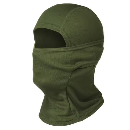 Cagoule tactique unie avec une ouverture – masque facial
