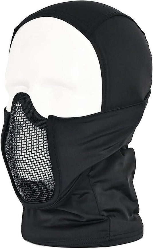Cagoule tactique avec masque buccal intégré