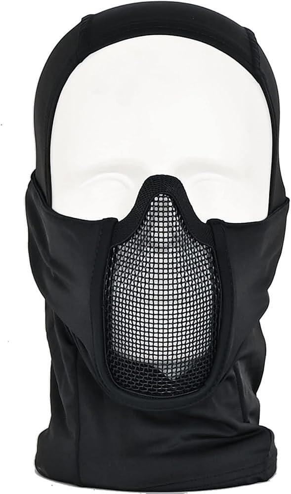 Cagoule tactique avec masque buccal intégré