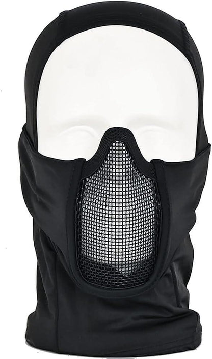 Cagoule tactique avec masque buccal intégré