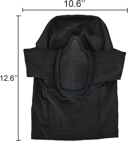 Cagoule tactique avec masque buccal intégré