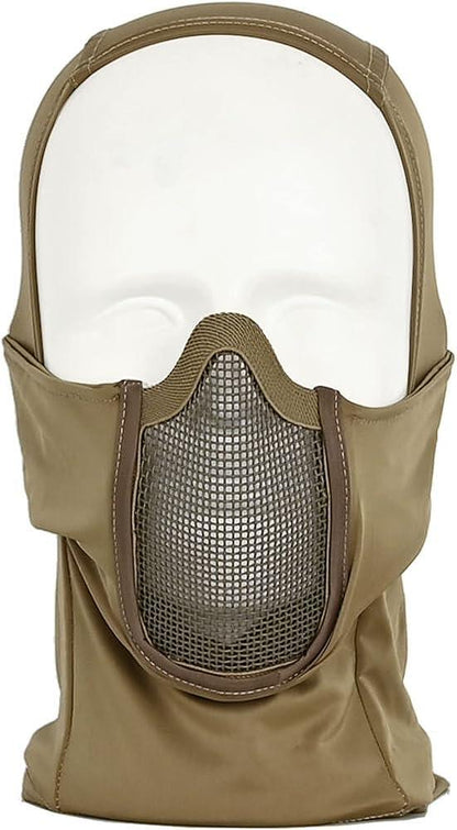 Cagoule tactique avec masque buccal intégré