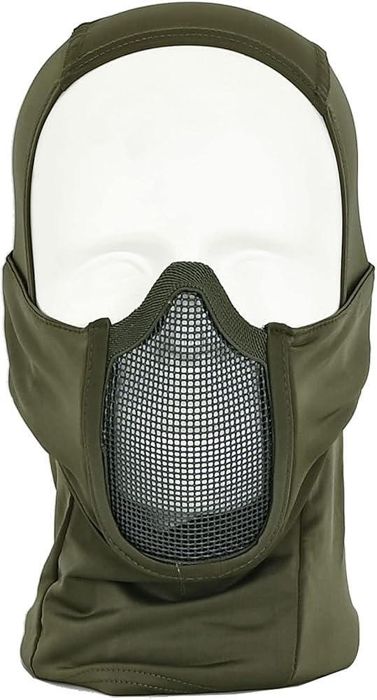 Cagoule tactique avec masque buccal intégré