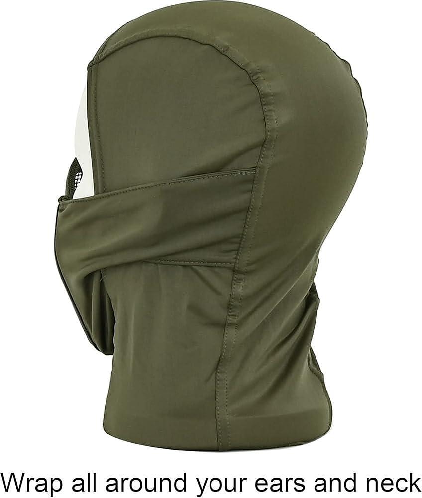 Cagoule tactique avec masque buccal intégré