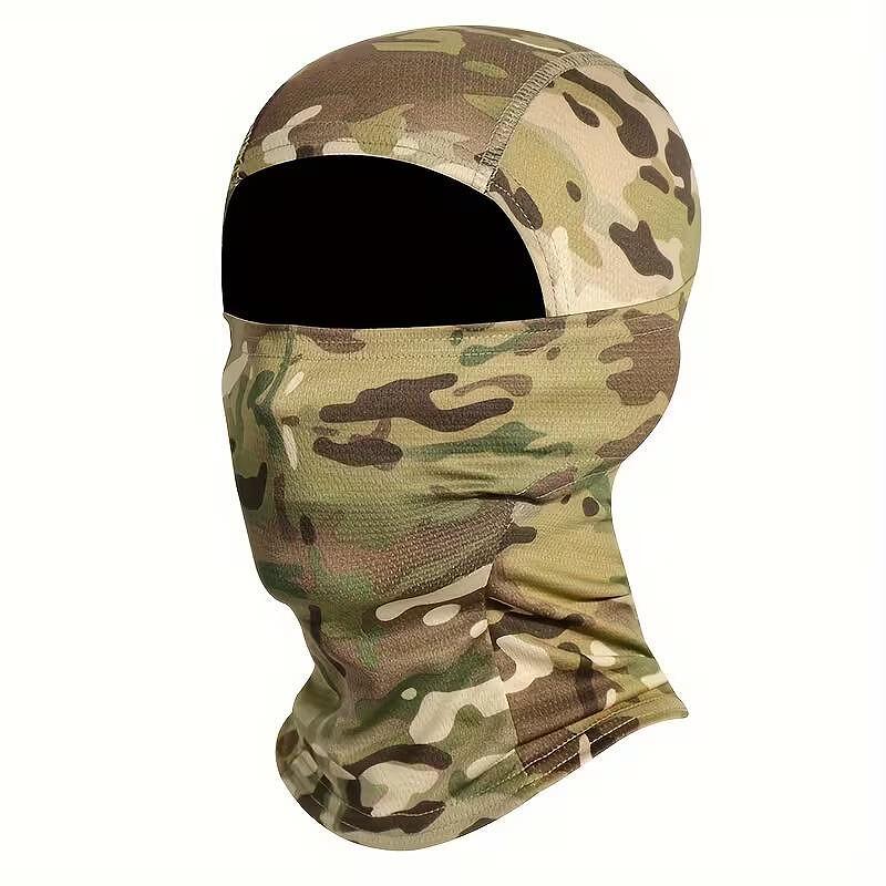 Cagoule tactique camouflage avec une ouverture – masque facial