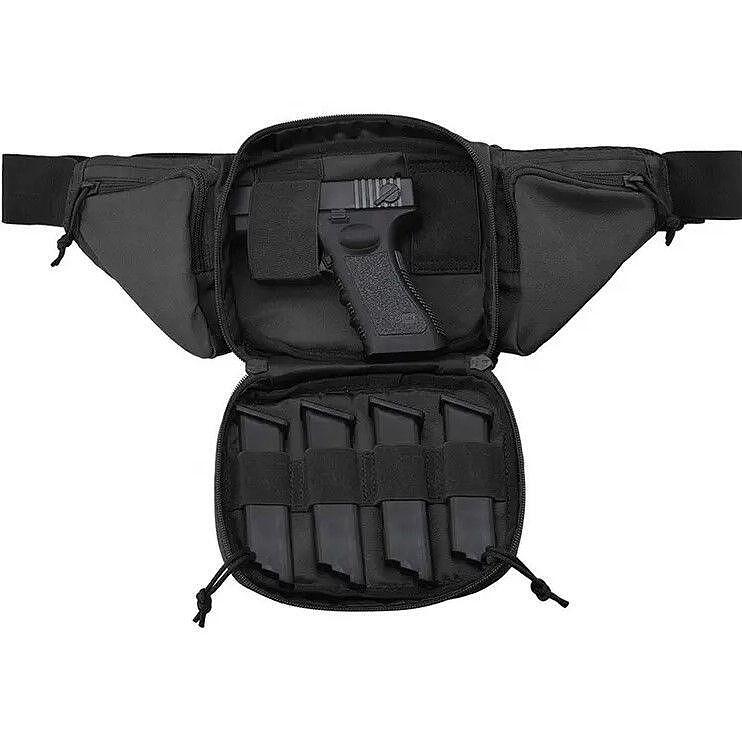 Sacoche tactique pour ceinture avec système MOLLE et compartiment pour pistolet 600D