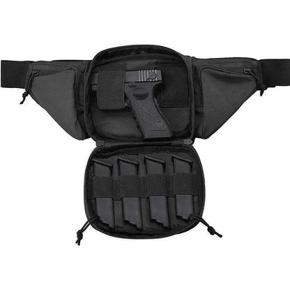 Sacoche tactique pour ceinture avec système MOLLE et compartiment pour pistolet 600D